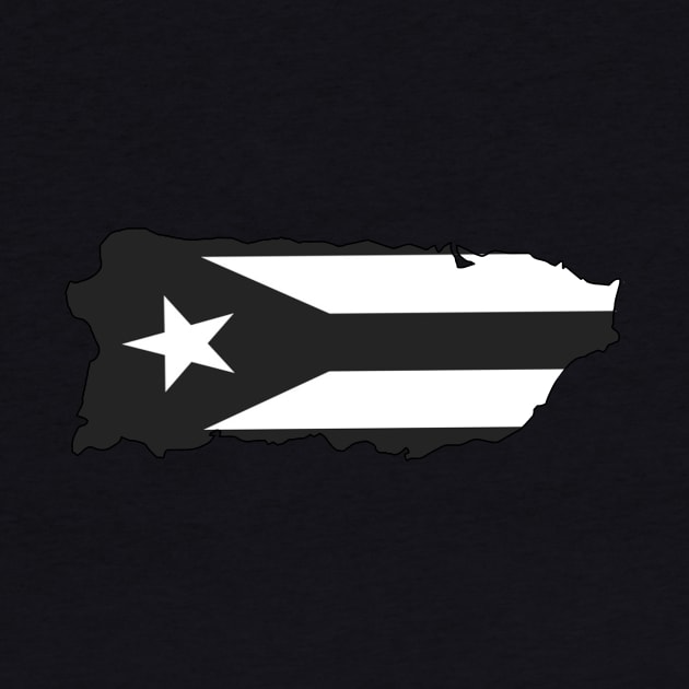 Puerto Rico Black Flag by lilyvtattoos